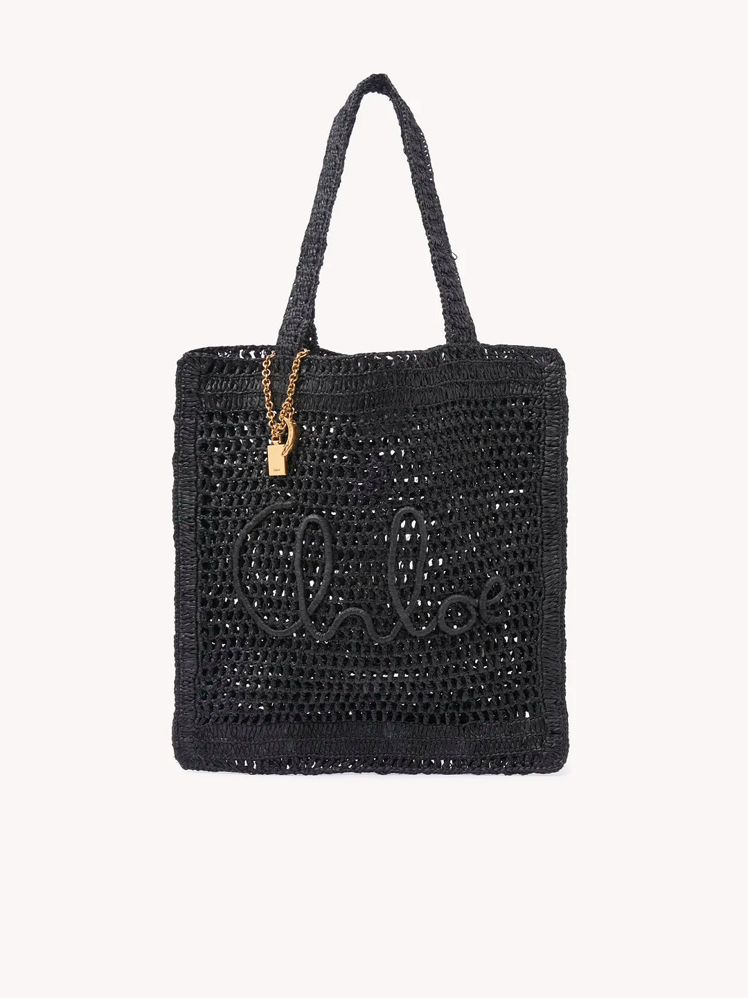 Chloé Summer Banana Tote Bag in Raffia